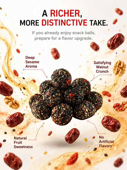 Black Sesame Walnut Date Bites-Will