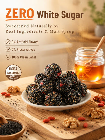 Black Sesame Walnut Date Bites-Will