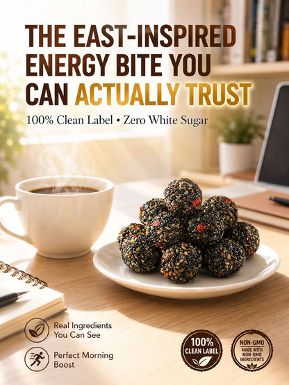 Black Sesame Walnut Date Bites-Will