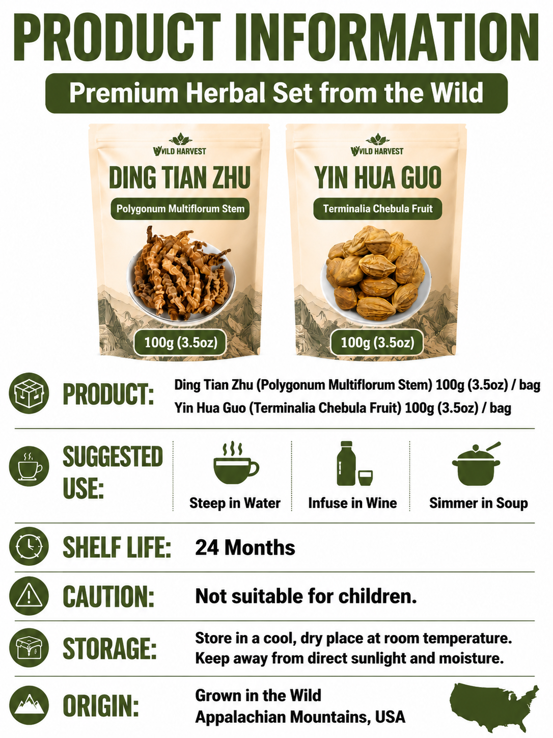 👨Men’s Daily Vitality Herbal Blend – Natural Plant-Based Wellness Support-Will