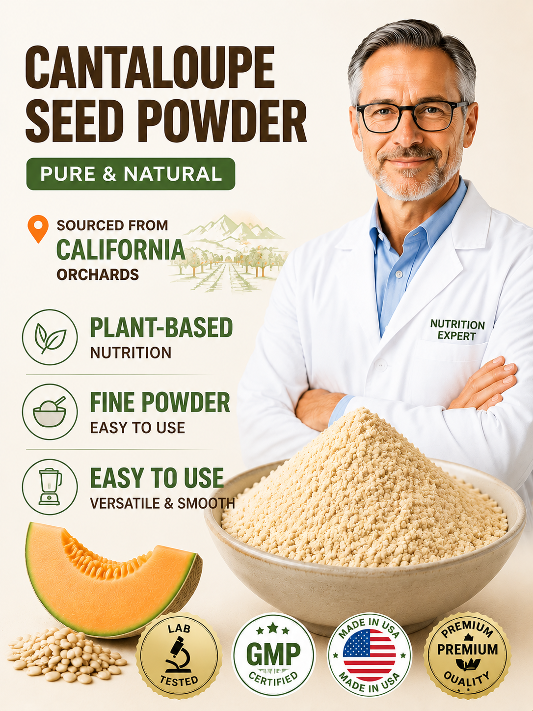 🍈 Premium Seed Powder Blend | Smooth Taste, Easy Nutrition-Will